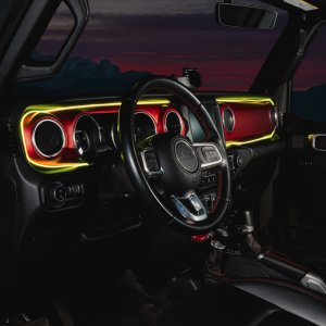 Jeep Wrangler JL LED Dash Strip Kit - Interior - ORACLE Lighting - Dynamic ColorSHIFT - `18-`23